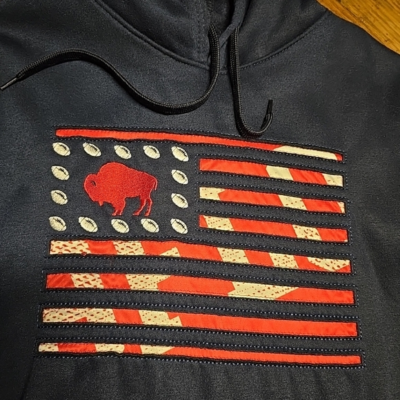 Other - USA Buffalo Football BFLO Hooded Sweatshirt Mens Large Kens Sportswear